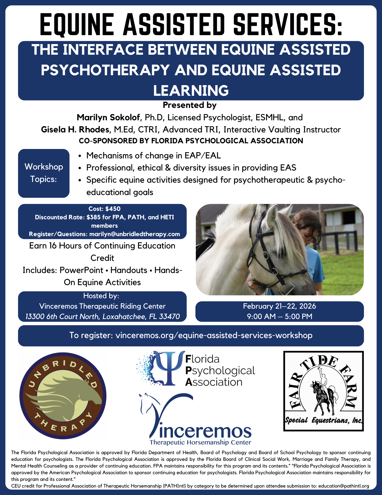 Equine Assisted Services Workshop