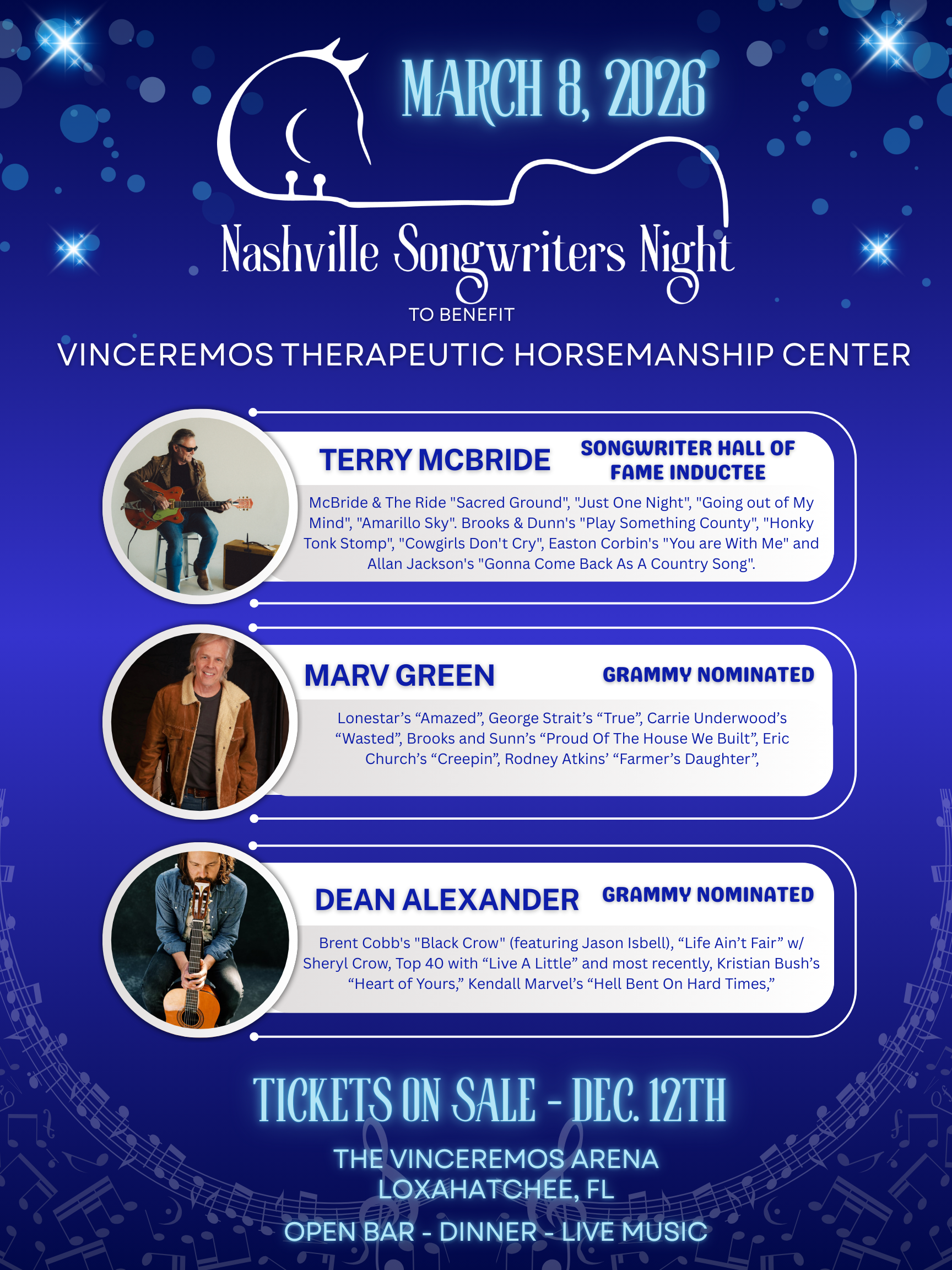Nashville Songwriters Night 2026 - Tickets on sale